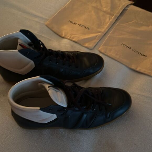 LOUIS VUITTON Leather High Trainers - LV Men's Size 9 - US Men's Size 10 - Picture 12 of 12